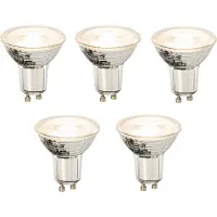LUEDD Set van 5 GU10 dimbare LED lampen 8W 660lm 3000K