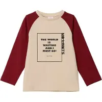 s.Oliver Shirt beige / robijnrood / zwart