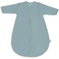 Jollein Newborn Slaapzak Zomer Met Afritsbare Mouw 60cm - Rond - Ajour Sea Green- Zomerslaapzak