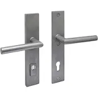 Intersteel SKG3 veiligheidsbeslag kruk/kruk Jura PC92 met kerntrekbeveiliging RVS Getrommeld