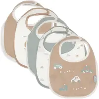 Jollein Baby Slab Jersey Waterproof - On The Go - 5pack