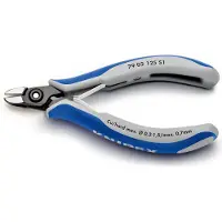 Knipex Precisie Elektronica-Zijsnijtang | 125 mm Lengte | Voor Kunststof Kabelbinders - 79 02 125 S1