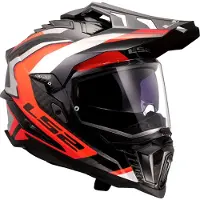 LS2 LS2MX701ExplorerCFrontierIIOranje06AdventureMotorhelm Maat 2XL