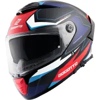 Bogotto FF118 Vilial Mat Zwart Wit Rood Blauw Integraalhelm Maat S