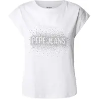 Pepe Jeans Shirt 'Raya' zilvergrijs / wit