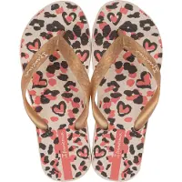 Ipanema Temas teenslippers beige/goud Meisjes Rubber Dierenprint - maat 35/36