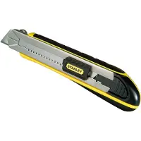 Stanley FatMax - Afbreekmes 25mm - 4 reservebladen - Zwart Geel