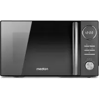 Medion 3-in-1 magnetron met grill- en heteluchtfunctie (23 liter, 900 watt, 1.000 watt grill, 1.680 watt hetelucht, 10 automatische programma's, ontdooifunctie, display, MD11493) zwart