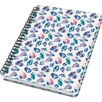 Sigel spiraal notitieboek - Jolie - A5- hardcover - 120 pagina's - dots - 100 grams papier - Fairy Gems - SI-JN616