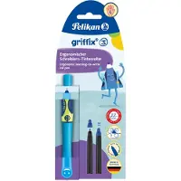 Pelikan inktpen griffix Neon Fresh Blue linkshandig
