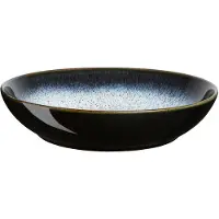 Denby Halo pastabord 22 cm Blauw-grijs-zwart
