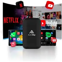 AutoSky AI Box Lite Plus 2.0 - CarPlay & Android Auto - Draadloos - Voor Auto’s vanaf 2016