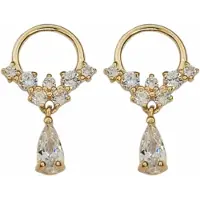 Charme Bijoux Oorbellen- Goud plating- Zirkonia- Klein-