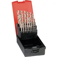 Format Spiraalborenset DIN338 HSSE geslepen type VA 1,0-10mm met 0,5 oplopend