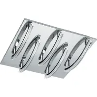 Eglo LED-plafondlamp Padella, dimbaar, zwart, Woon-/ Eetkamer, metaal, Modern, LED plafondlamp