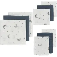 Meyco Baby Moon starterset - 9-pack - hydrofiel - indigo