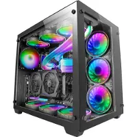 Mars Gaming PC-behuizing - - MCV3 - E-ATX - Dubbel glas - XXL-capaciteit