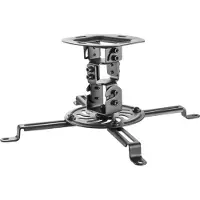 Equip Beamer plafondbeugel universeel tot 13,5kg zwart (Plafond), Projectorbevestiging, Zwart
