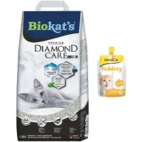 Biokat's Diamond Care Classic - 10 L - Kattenbakvulling - Klontvormend - Zonder geur - Aktieve kool
