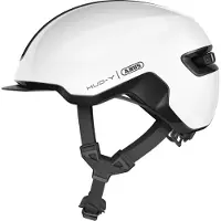 ABUS Fietshelm HUD-Y shiny white S - 51-55 cm - wit - Geschikt voor gebruik op elektrische fietsen - stadsfietsen - 280 g