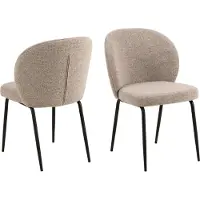 Fonq Curve Eetkamerstoel - Beige