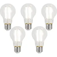 Luumr Set van 5 Smart E27 dimbare LED lampen A60 helder 7W 806 lm 2700-6500K Zigbee