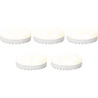 Luumr Set van 5 Smart GX53 dimbare LED lampen opaal 9W 806 lm 2700-6500K Zigbee