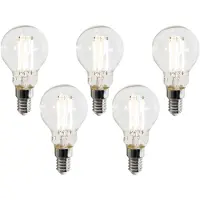 Luumr Set van 5 Smart E14 LED lampen P45 helder 4.2W 470 lm 2700-6500K