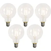 LUEDD Set van 5 Smart E27 LED lamp G95 4,5W 470 lm 1800-4000K