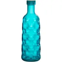 J-Line Fles gehamerd in giftbox plastic blauw