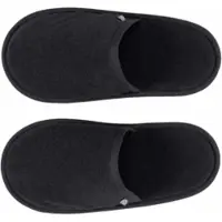 Abyss & Habidecor Badstof Badslipper Amigo Black-Schoenmaat 40 - 43