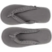 Abyss & Habidecor Badstof Badslipper Pousada Gris-Schoenmaat 43 - 46