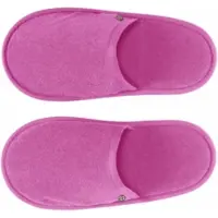 Abyss & Habidecor Badstof Badslipper Amigo Happy Pink-Schoenmaat 38 - 40
