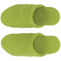 Abyss & Habidecor Badstof Badslipper Alex Apple Green-Schoenmaat 40 - 43