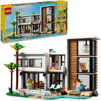 LEGO Creator 3 in 1 Modern Speelhuis - Bouwset met 3 Opties voor Kinderen 9+ - Inclusief 2 Minifiguren
