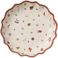 Villeroy & Boch Toy's Delight schaal large Ø25 cm. Wit-rood