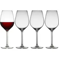 Lyngby Glas Juvel rodewijnglas 50 cl 4-pack Transparant