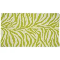 Abyss & Habidecor Strandlaken Zebra Apple Green (100 x 200 cm)