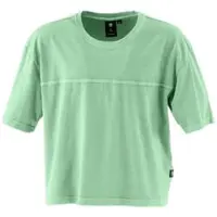 G-Star T-shirt lichtgroen Meisjes Katoen Ronde hals Effen - maat 164