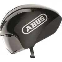 ABUS Fietshelm GAMECHANGER TT 1.1 shiny black L - 57-61 cm - zwart - Geschikt voor gebruik op tijdritfietsen - 390 g