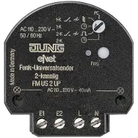 JUNG ENet 2 Kanaal Universele Radiozender Inbouw - FMUS2UP