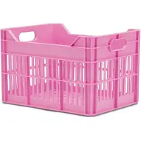 URBAN PROOF Gerecyclede Fietskrat Junior 15 Liter - Felroze voor 24inch fiets