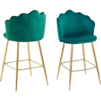 SalesFever barkruk shell design set van 2