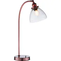 ENDON Tafel lamp Hansen | 1 lichtpunt | 40W E14 | Metaal/Glas