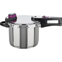 GSW Pressure cooker - Induction - - SYSTEM PLUS - 6 L - Ø 22 cm - Solid 18/10 stainless steel - Basket and stand included