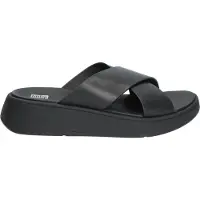 FitFlop F-mode leather flatform cross slides