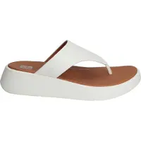 FitFlop F-mode leather flatform toe-post sandals