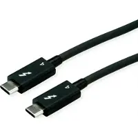 Roline USB-C kabel | Thunderbolt 4 | 40 Gbps | Intel gecertificeerd | zwart | 1,5 meter