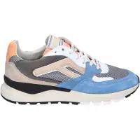 Floris van Bommel Sneakers laag 'De Treener 01' taupe / navy / grijs / donkergrijs