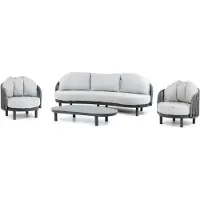 Santika Furniture Santika Nanda stoel-bank loungeset 4-delig